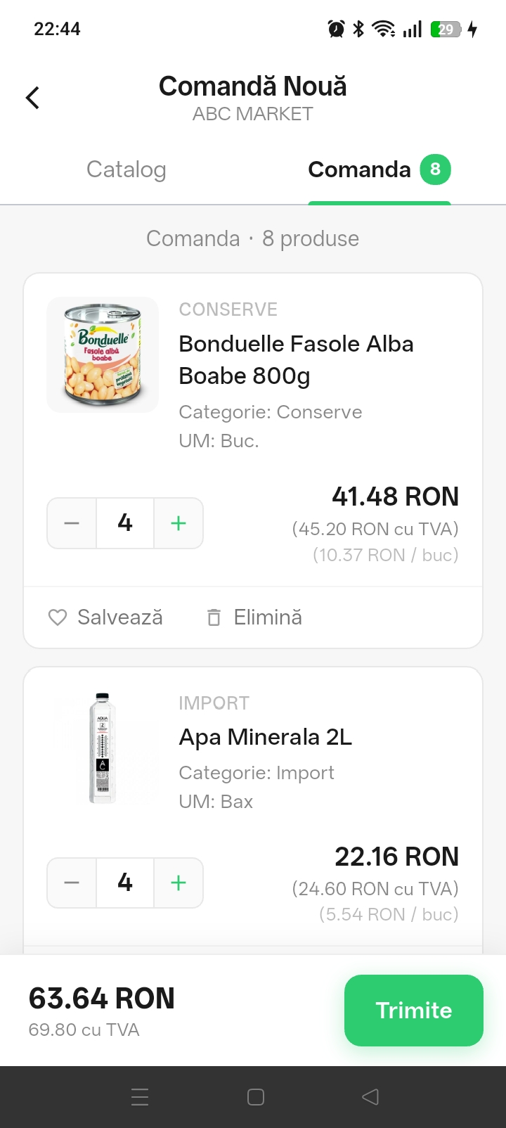 AgentX comanda noua catalog produse