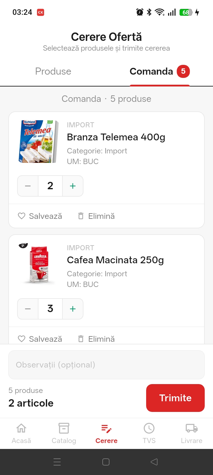 ClientX catalog cu poze